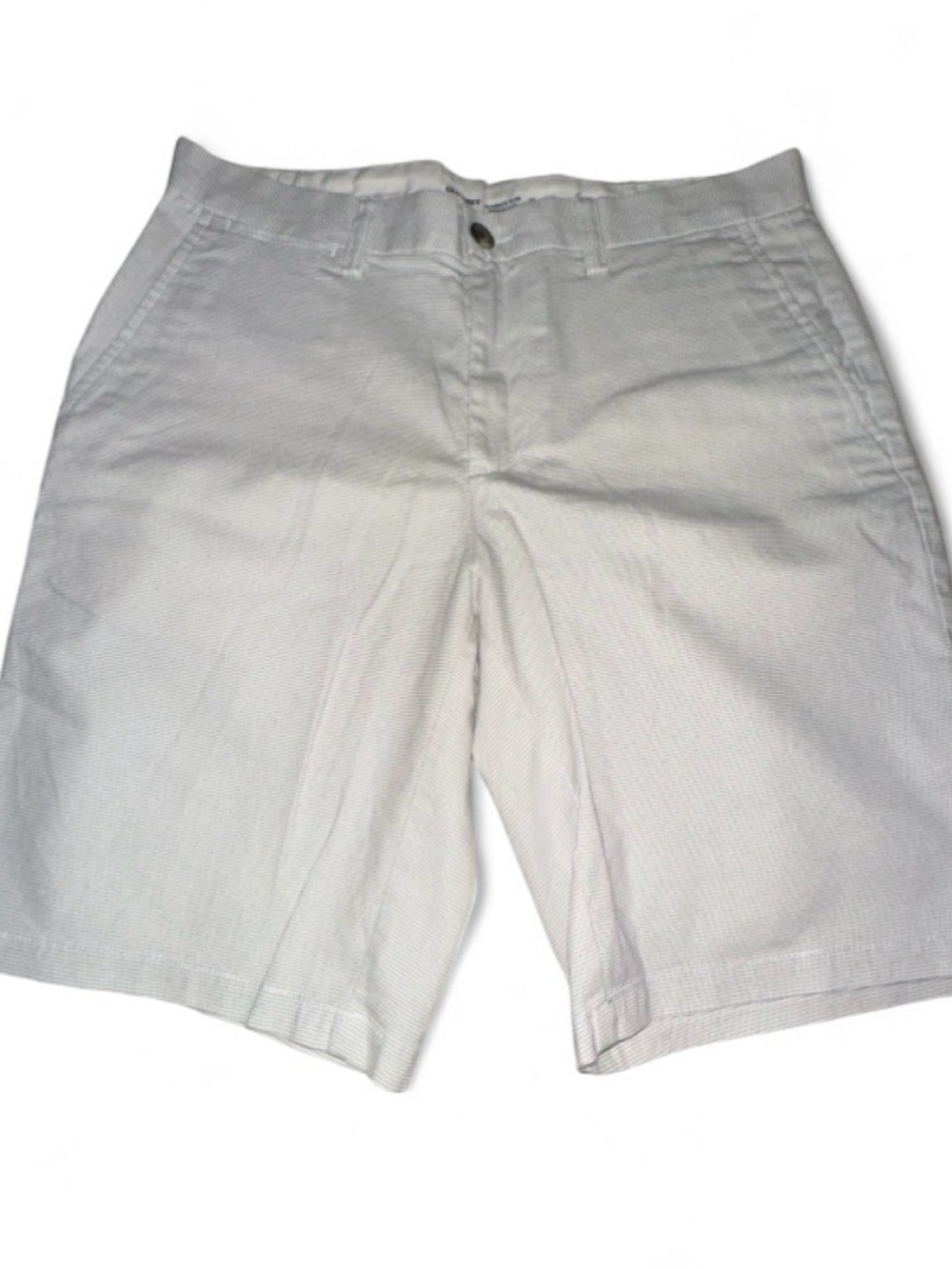 Old Navy Men’s White Flat-Front Cotton Shorts